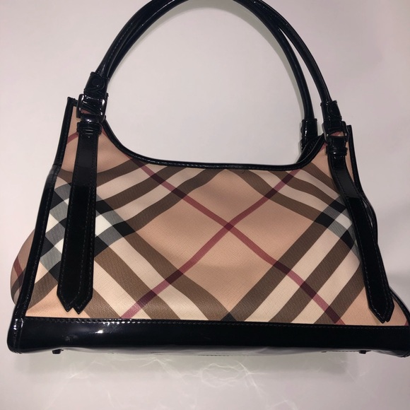 Burberry Ashmore Super Nova Patent Bag - Picture 2 of 7